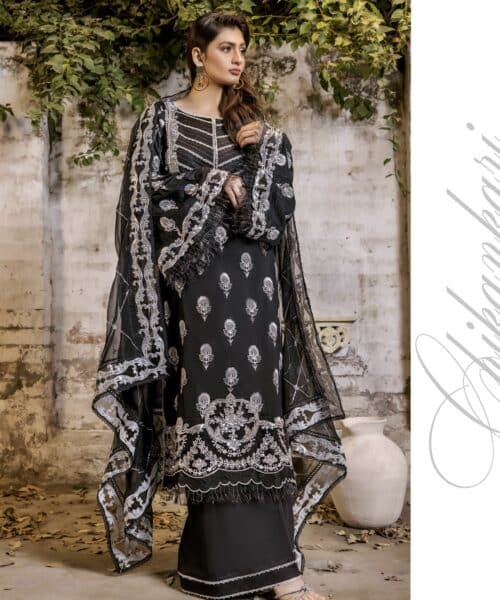 Adan Chikankari Designer Lawn Suit – Design No 1